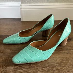 NWOT Franco Sarto Rita Leather D’Orsay Pumps, Size 9, 2.25” Heel